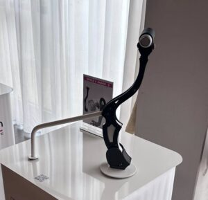 HandyTech joystick driving control on a display stand