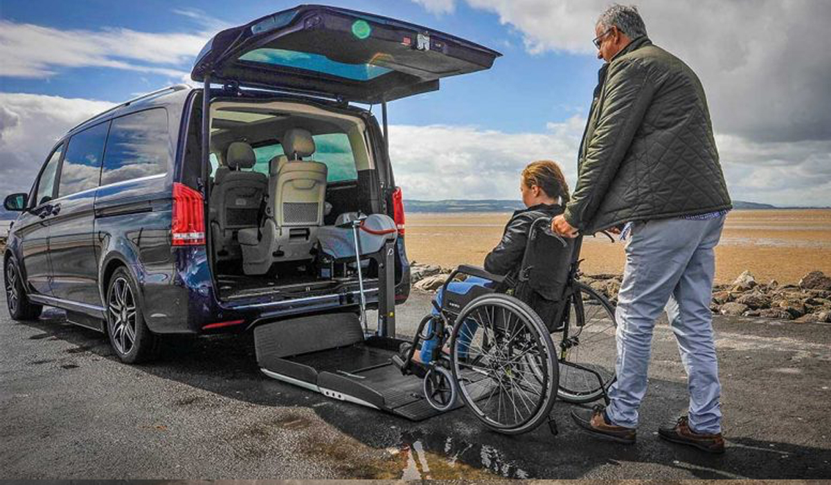 Mercedes V-Class with rear wheelchair access