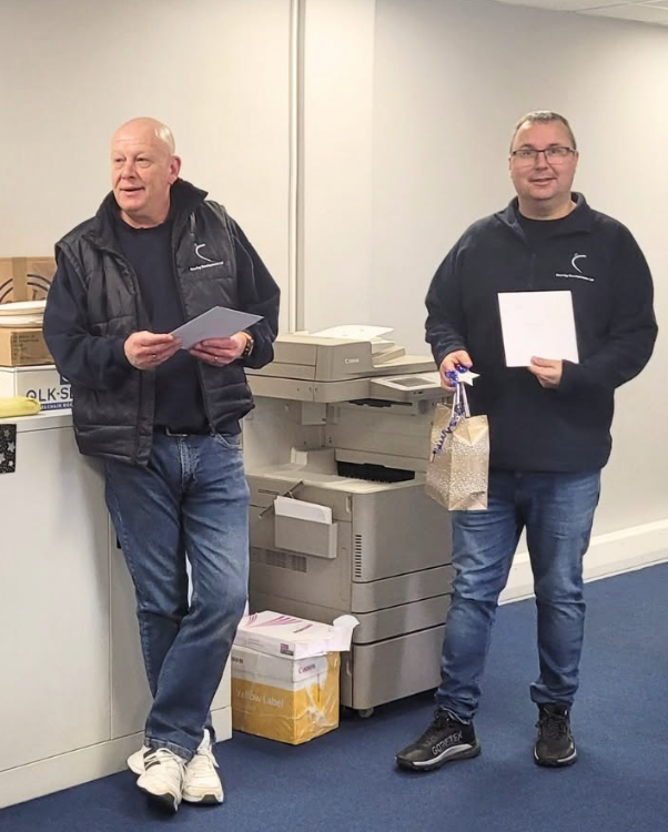 Grant Harbour and Stuart Parker at Steering Developments