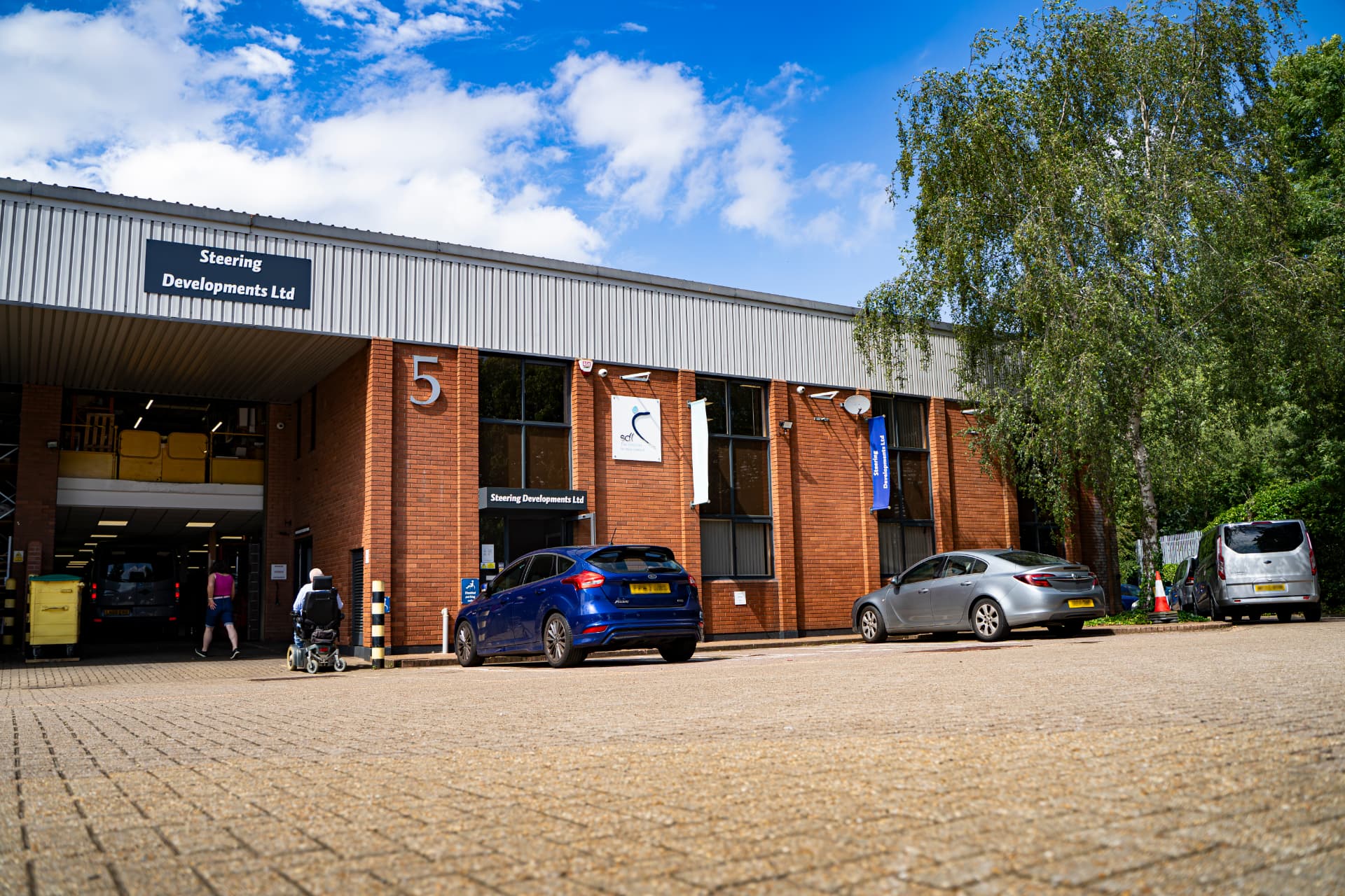The Steering Developments workshop and offices in Hemel Hempstead