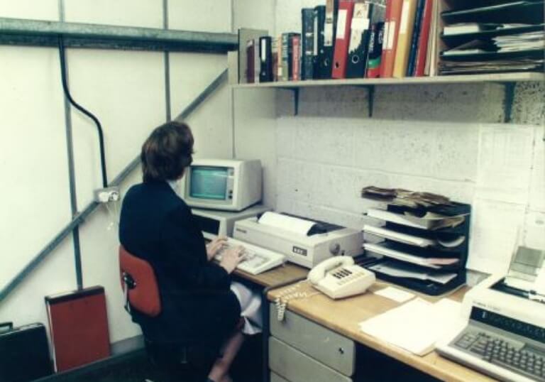 Oh how our offices and computers have changed with time