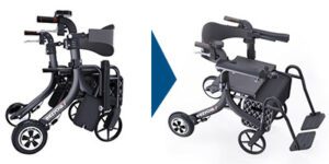 electric rollator to wheelchair